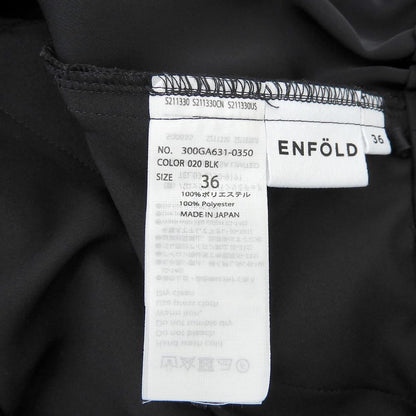 ENFOLD エンフォルド 美品 ELASTIC JODHPURS タック スラックス パンツ ボトムス レディース ブラック 36 ボトムス