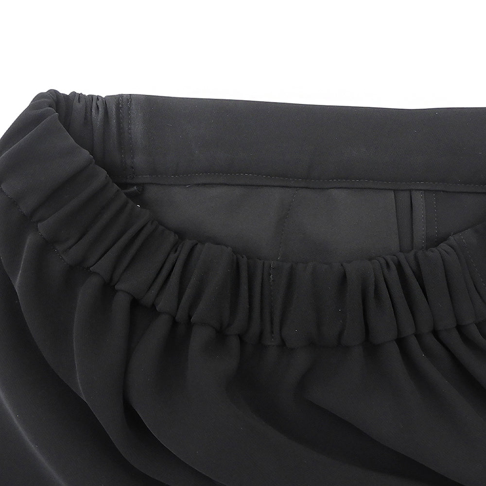 ENFOLD エンフォルド 美品 ELASTIC JODHPURS タック スラックス パンツ ボトムス レディース ブラック 36 ボトムス
