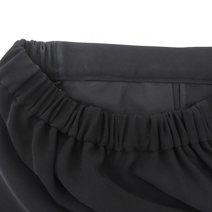 ENFOLD エンフォルド 美品 ELASTIC JODHPURS タック スラックス パンツ ボトムス レディース ブラック 36 ボトムス