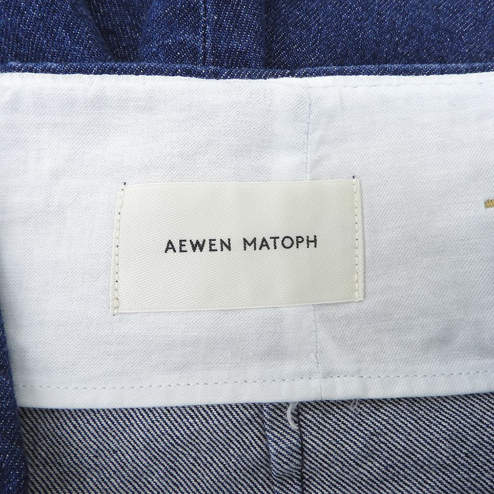 AEWEN MATOPH イウエン マトフ 11OZ OV/DYE バギーデニムパンツ ボトムス レディース インディゴ 36 ボトムス
