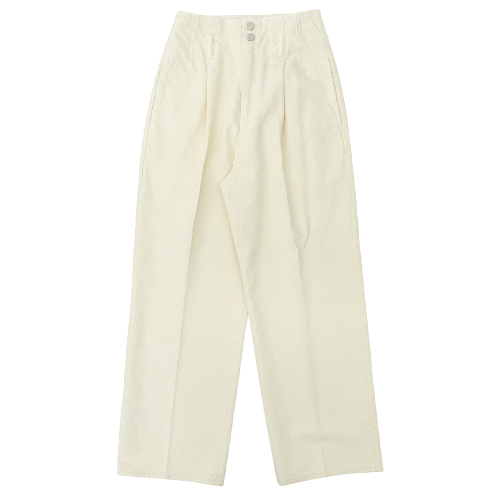 AEWEN MATOPH イウエン マトフ 11OZ OV/DYE バギーデニムパンツ ボトムス レディース オフホワイト 36 ボトムス