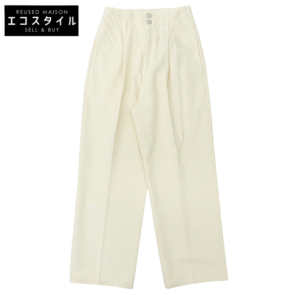 AEWEN MATOPH イウエン マトフ 11OZ OV/DYE バギーデニムパンツ ボトムス レディース オフホワイト 36 ボトムス