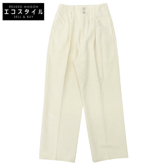 AEWEN MATOPH イウエン マトフ 11OZ OV/DYE バギーデニムパンツ ボトムス レディース オフホワイト 36 ボトムス