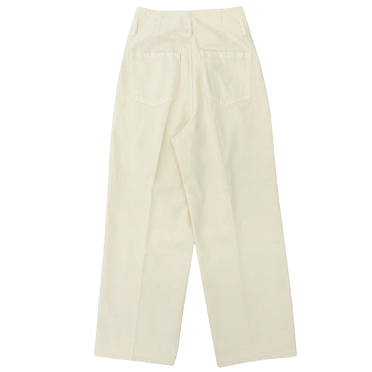 AEWEN MATOPH イウエン マトフ 11OZ OV/DYE バギーデニムパンツ ボトムス レディース オフホワイト 36 ボトムス