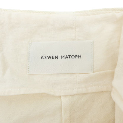 AEWEN MATOPH イウエン マトフ 11OZ OV/DYE バギーデニムパンツ ボトムス レディース オフホワイト 36 ボトムス