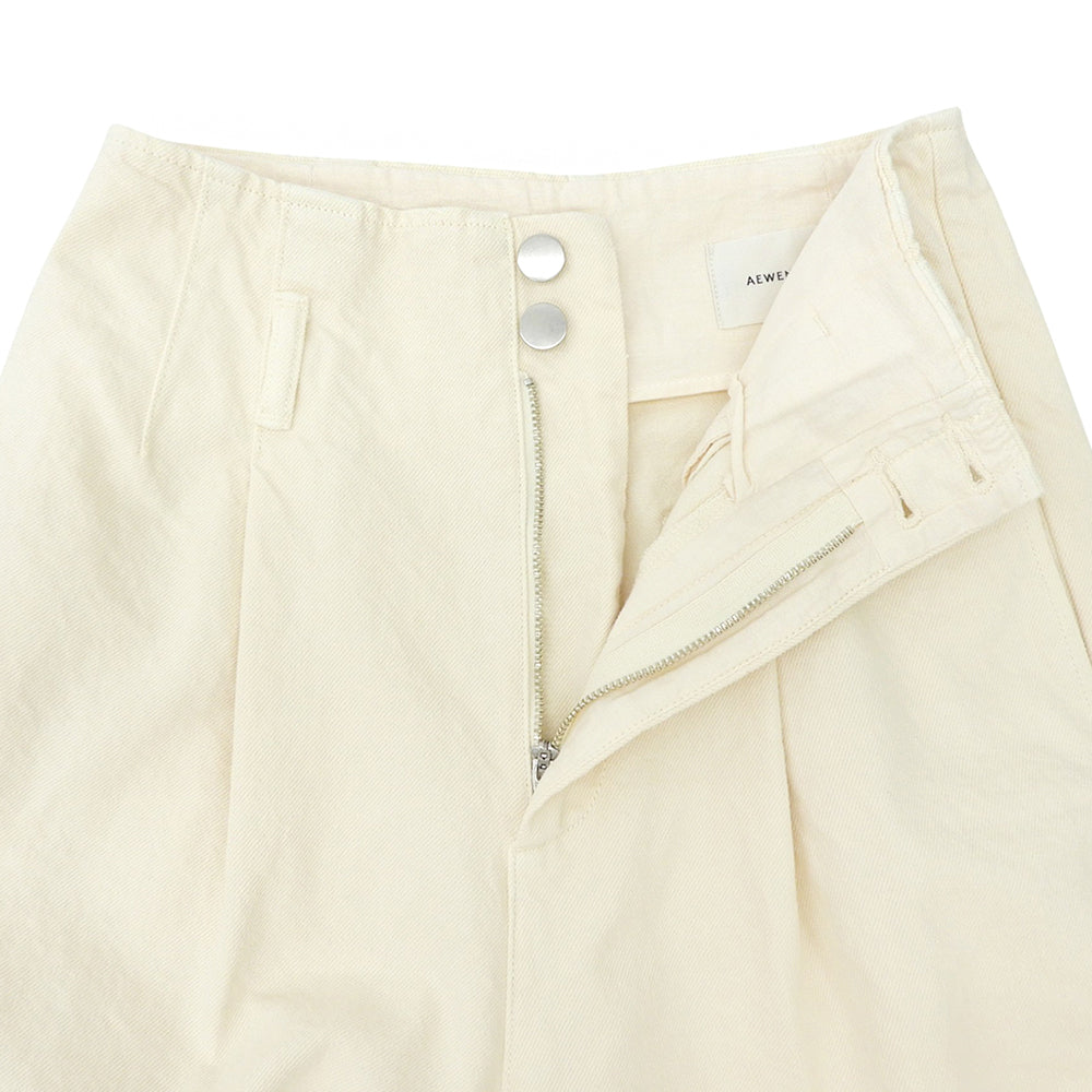 AEWEN MATOPH イウエン マトフ 11OZ OV/DYE バギーデニムパンツ ボトムス レディース オフホワイト 36 ボトムス