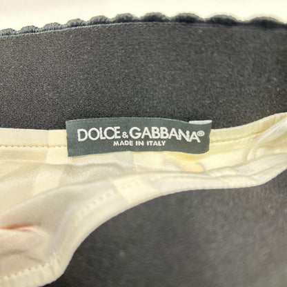 DOLCE&GABBANA ドルチェアンドガッバーナ F4A2GT マルチカラー マヨリカプリント サイドスリットシルクスカート スカート