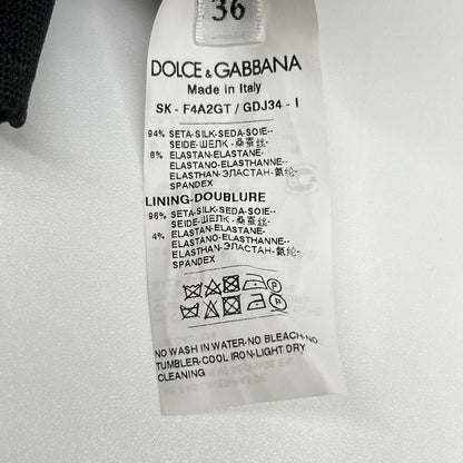 DOLCE&GABBANA ドルチェアンドガッバーナ F4A2GT マルチカラー マヨリカプリント サイドスリットシルクスカート スカート