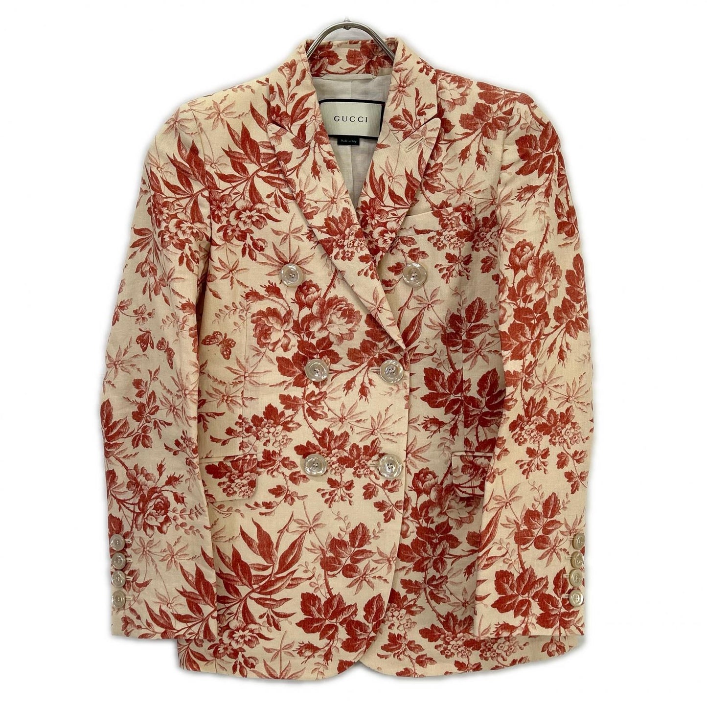 GUCCI グッチ 405483 ベージュ ボタニカル 3Bダブルジャケット ジャケット