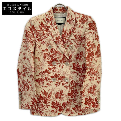 GUCCI グッチ 405483 ベージュ ボタニカル 3Bダブルジャケット ジャケット