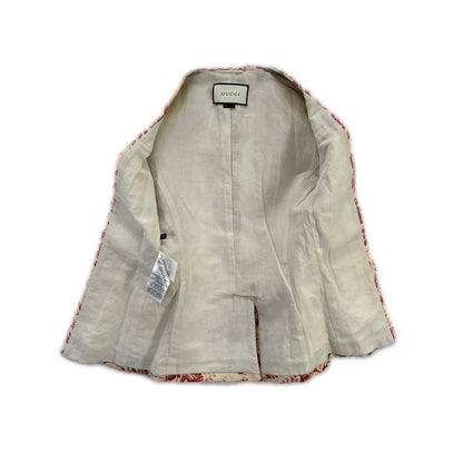GUCCI グッチ 405483 ベージュ ボタニカル 3Bダブルジャケット ジャケット