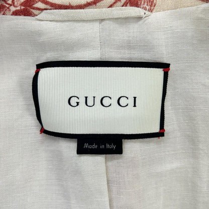 GUCCI グッチ 405483 ベージュ ボタニカル 3Bダブルジャケット ジャケット