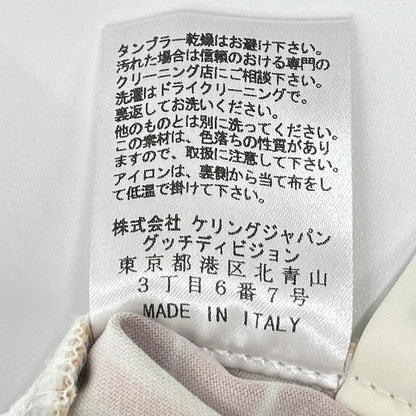 GUCCI グッチ 333232XD063 ベージュ レザーパッチ ペイズリーアートフラワー パンツ ボトムス