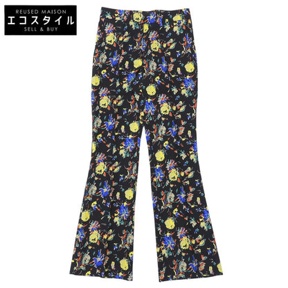 ETRO エトロ 総柄 センターシム フレアパンツ ボトムス レディース ブラック 38 ボトムス