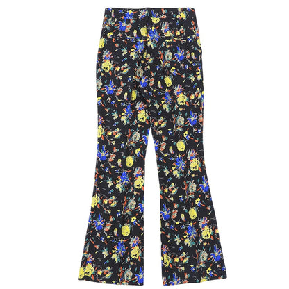 ETRO エトロ 総柄 センターシム フレアパンツ ボトムス レディース ブラック 38 ボトムス
