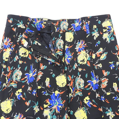 ETRO エトロ 総柄 センターシム フレアパンツ ボトムス レディース ブラック 38 ボトムス