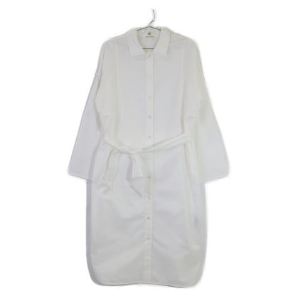 HERMES エルメス 【美品】ROSE ESPRIT CHEMISE TWILL DE COTTON AIRO コットン ベルト付 シャツ ワンピース
