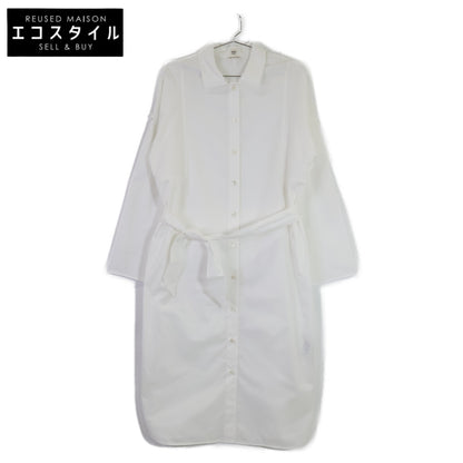 HERMES エルメス 【美品】ROSE ESPRIT CHEMISE TWILL DE COTTON AIRO コットン ベルト付 シャツ ワンピース