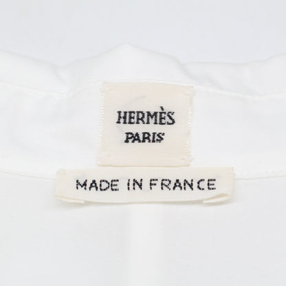HERMES エルメス 【美品】ROSE ESPRIT CHEMISE TWILL DE COTTON AIRO コットン ベルト付 シャツ ワンピース