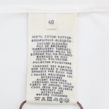 HERMES エルメス 【美品】ROSE ESPRIT CHEMISE TWILL DE COTTON AIRO コットン ベルト付 シャツ ワンピース