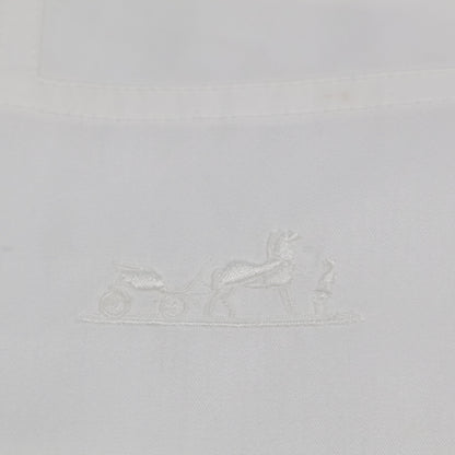 HERMES エルメス 【美品】ROSE ESPRIT CHEMISE TWILL DE COTTON AIRO コットン ベルト付 シャツ ワンピース
