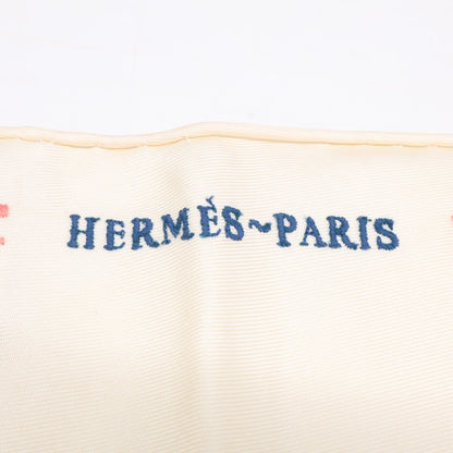 HERMES エルメス 【新品同様】H884127S 01 ポワント ブロデ ツイリー・オ・ブロック シルク ポワント スカーフ