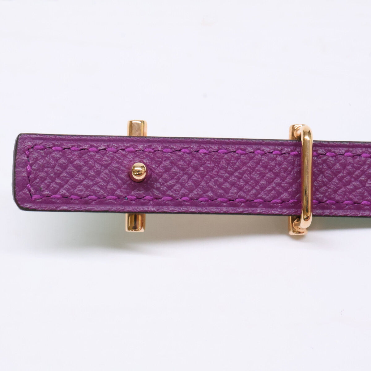HERMES エルメス 【新品同様】B刻印 G金具 アンクル ベルトバックル・キット リバーシブル レザー ベルト 13 スイフト/エプソン ベルト