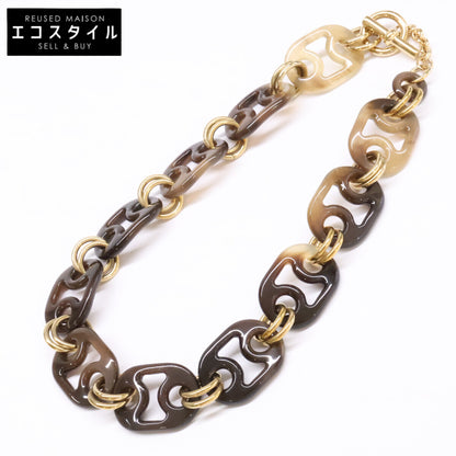 HERMES エルメス 新品同様 H057079FD00 ユリディス バッファローホーン ショート ネックレス