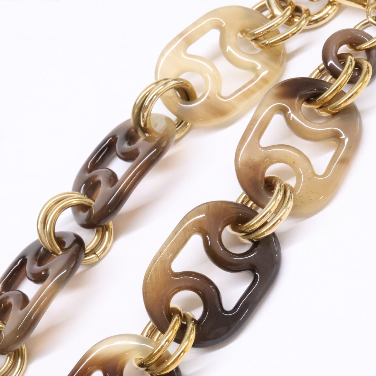 HERMES エルメス 新品同様 H057079FD00 ユリディス バッファローホーン ショート ネックレス