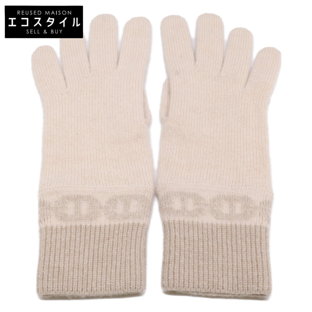 HERMES エルメス 【美品】H232006G HEAVEN ヘブン シェーヌダンクル カシミヤ 手袋 グローブ