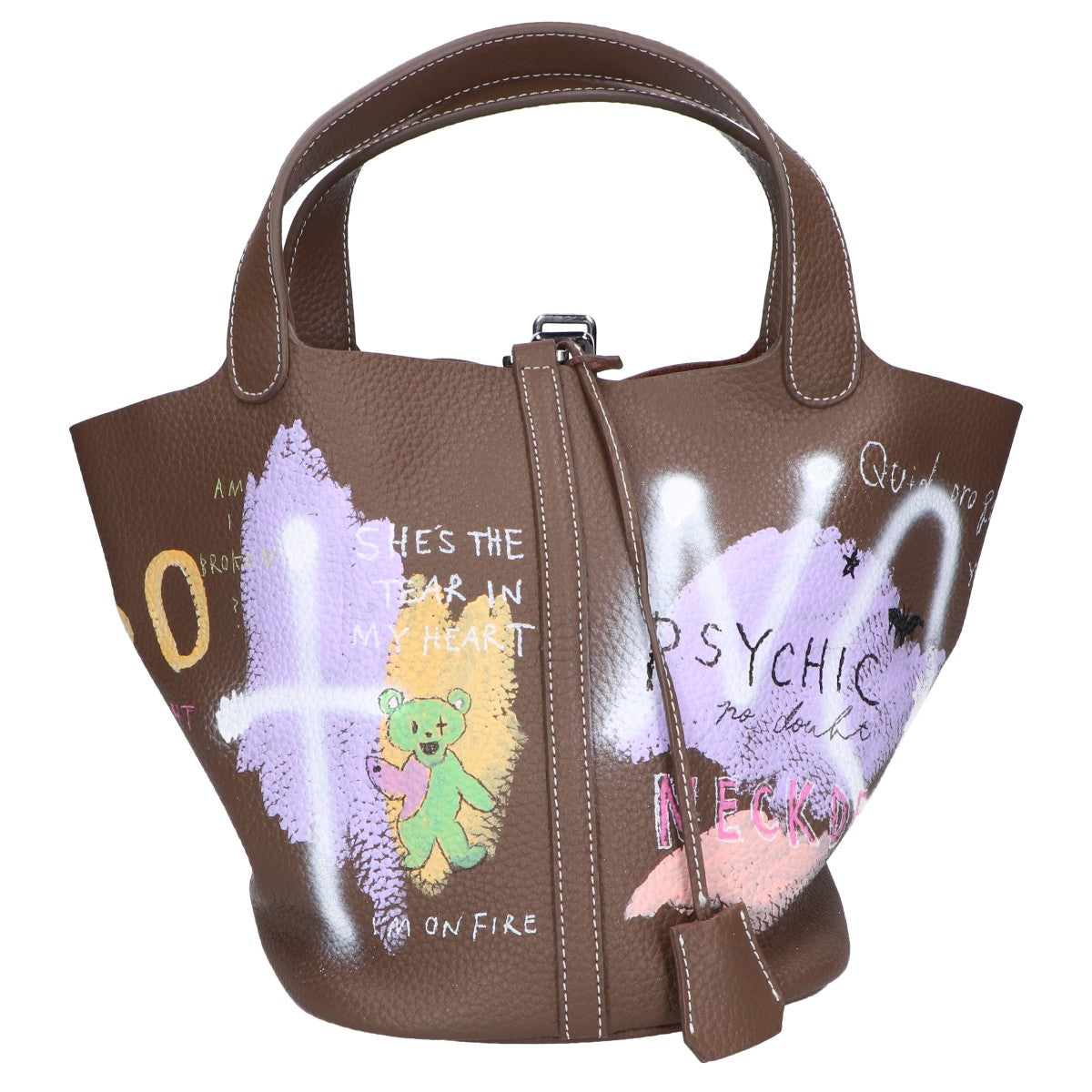 GUERNIKA ゲルニカ 【美品】CUBE BAG キューブバッグ L ハンドペイント ハンドバッグ