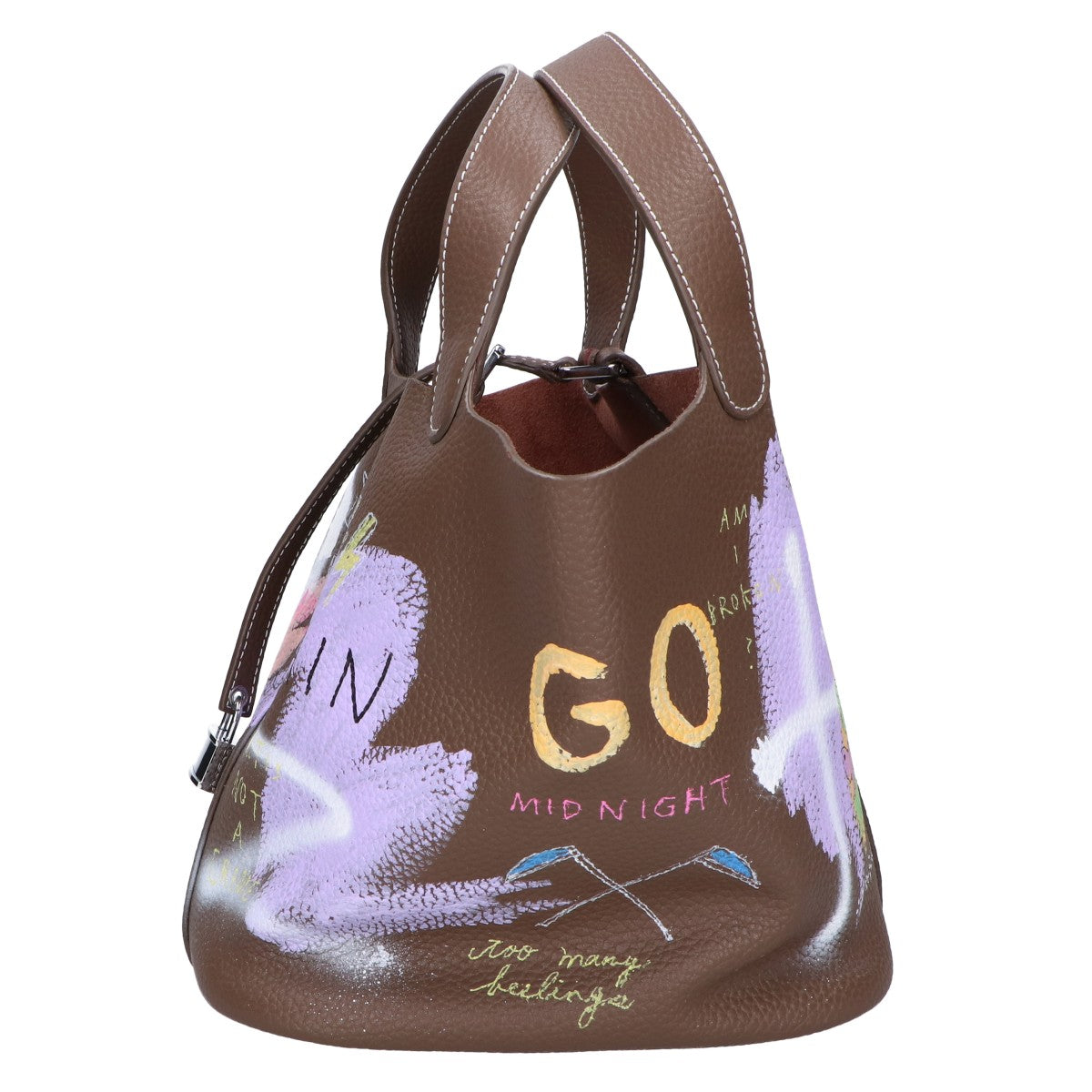 GUERNIKA ゲルニカ 【美品】CUBE BAG キューブバッグ L ハンドペイント ハンドバッグ