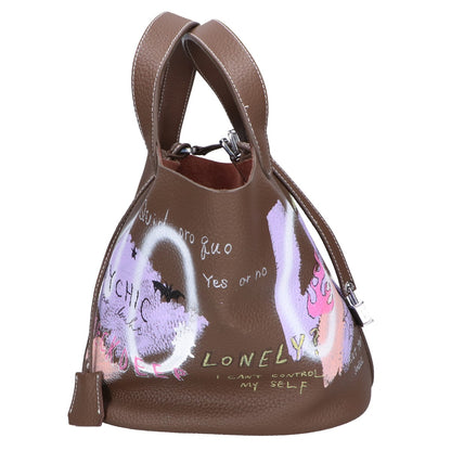 GUERNIKA ゲルニカ 【美品】CUBE BAG キューブバッグ L ハンドペイント ハンドバッグ