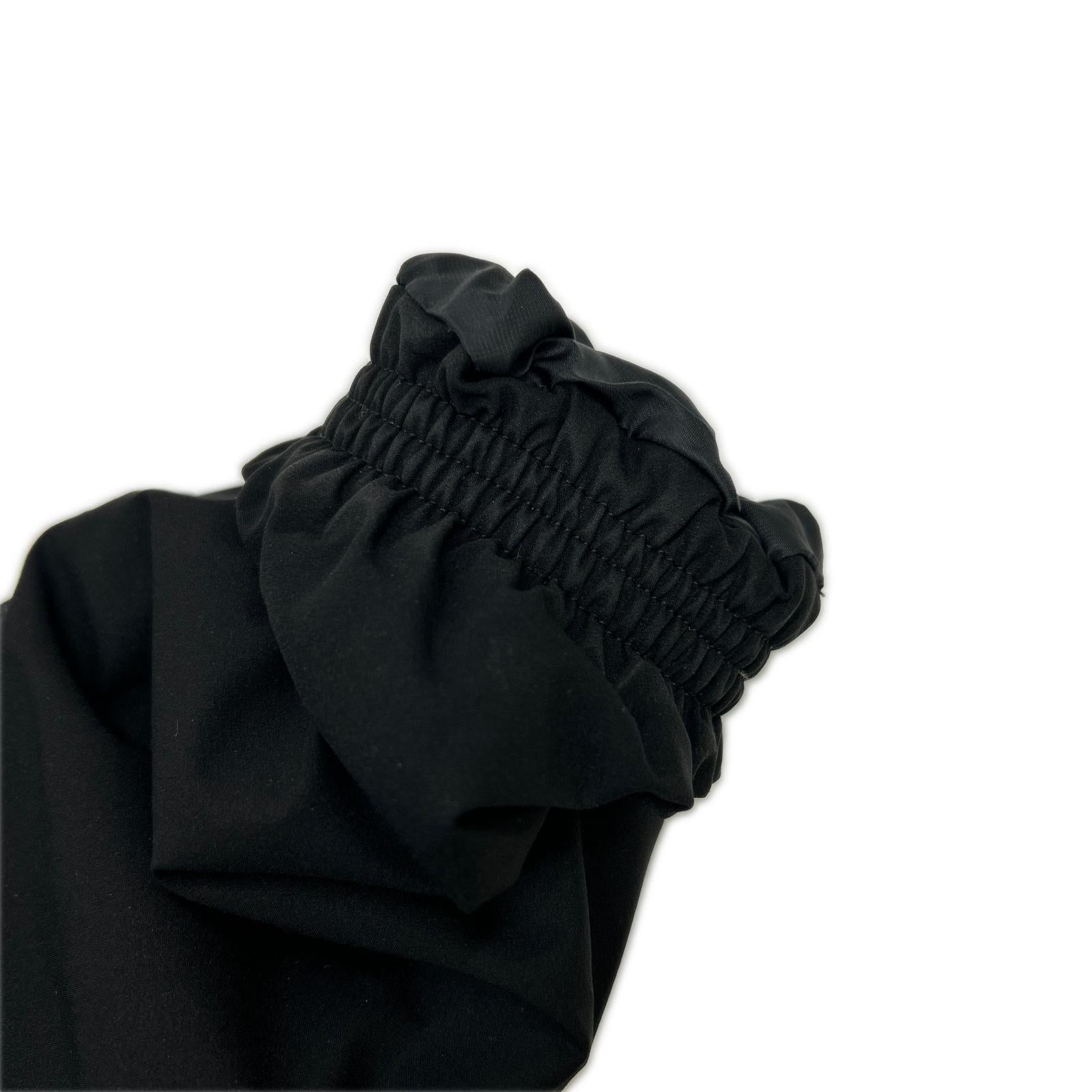mizusawadown Mizusawa Down DOR-G9280W Black Nylon Hooded Long Down Coat