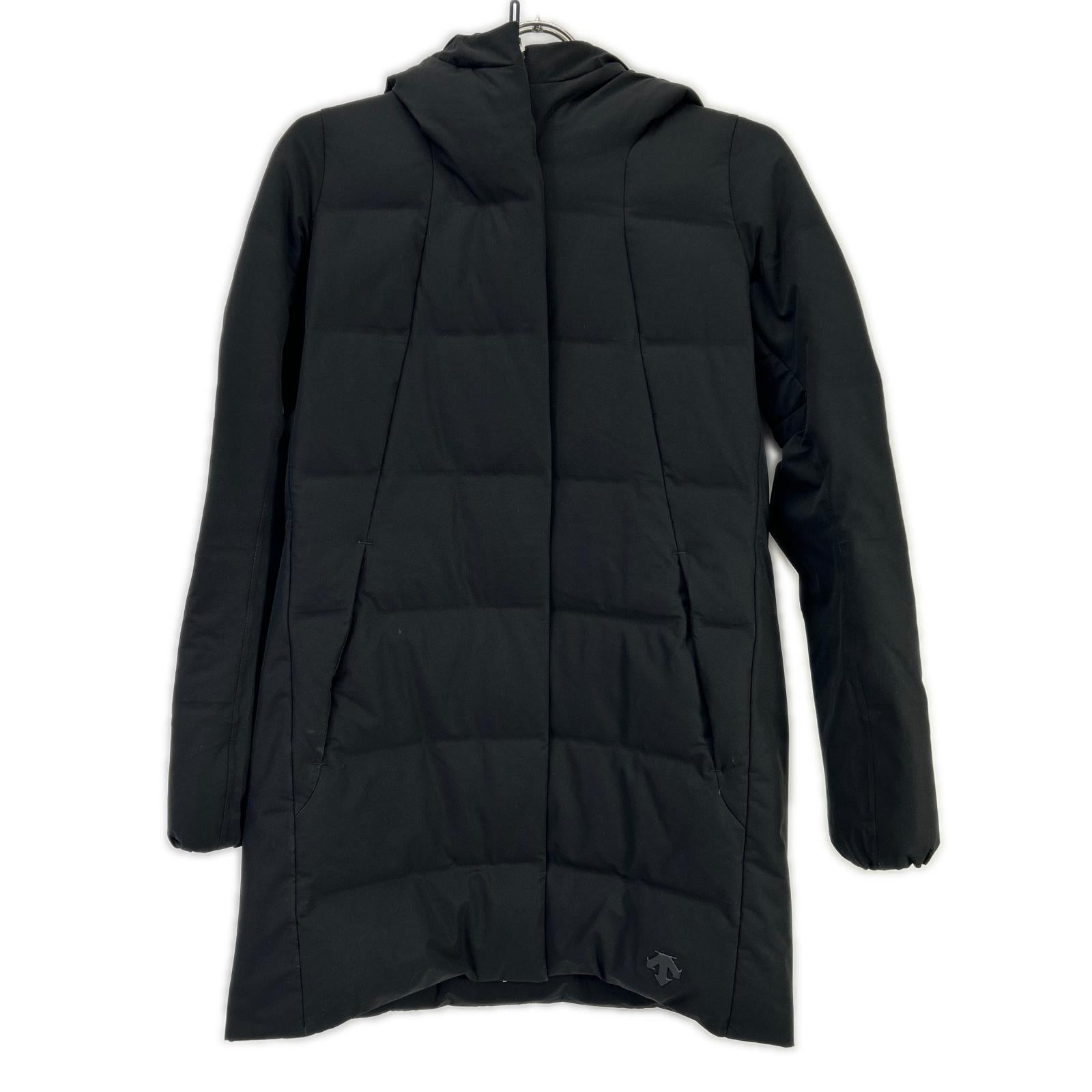 mizusawadown Mizusawa Down DOR-G9280W Black Nylon Hooded Long Down Coat