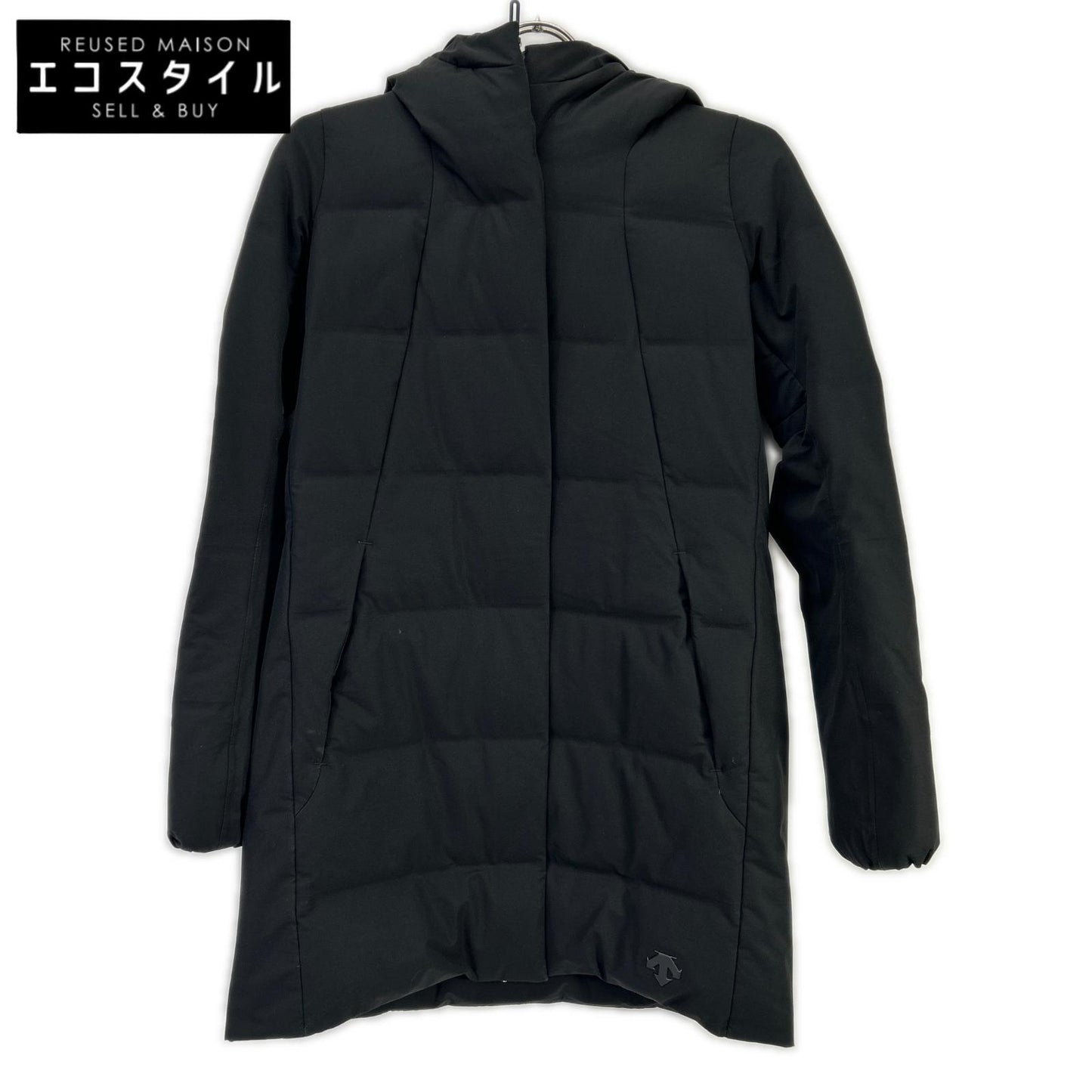 mizusawadown Mizusawa Down DOR-G9280W Black Nylon Hooded Long Down Coat
