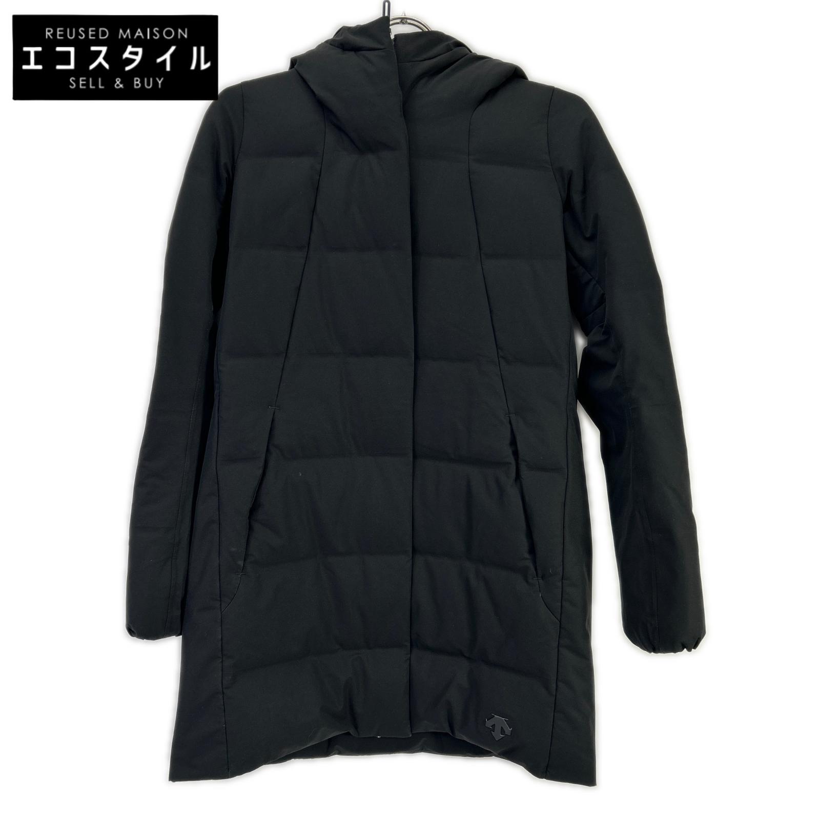mizusawadown Mizusawa Down DOR-G9280W Black Nylon Hooded Long Down Coat
