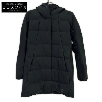 mizusawadown Mizusawa Down DOR-G9280W Black Nylon Hooded Long Down Coat