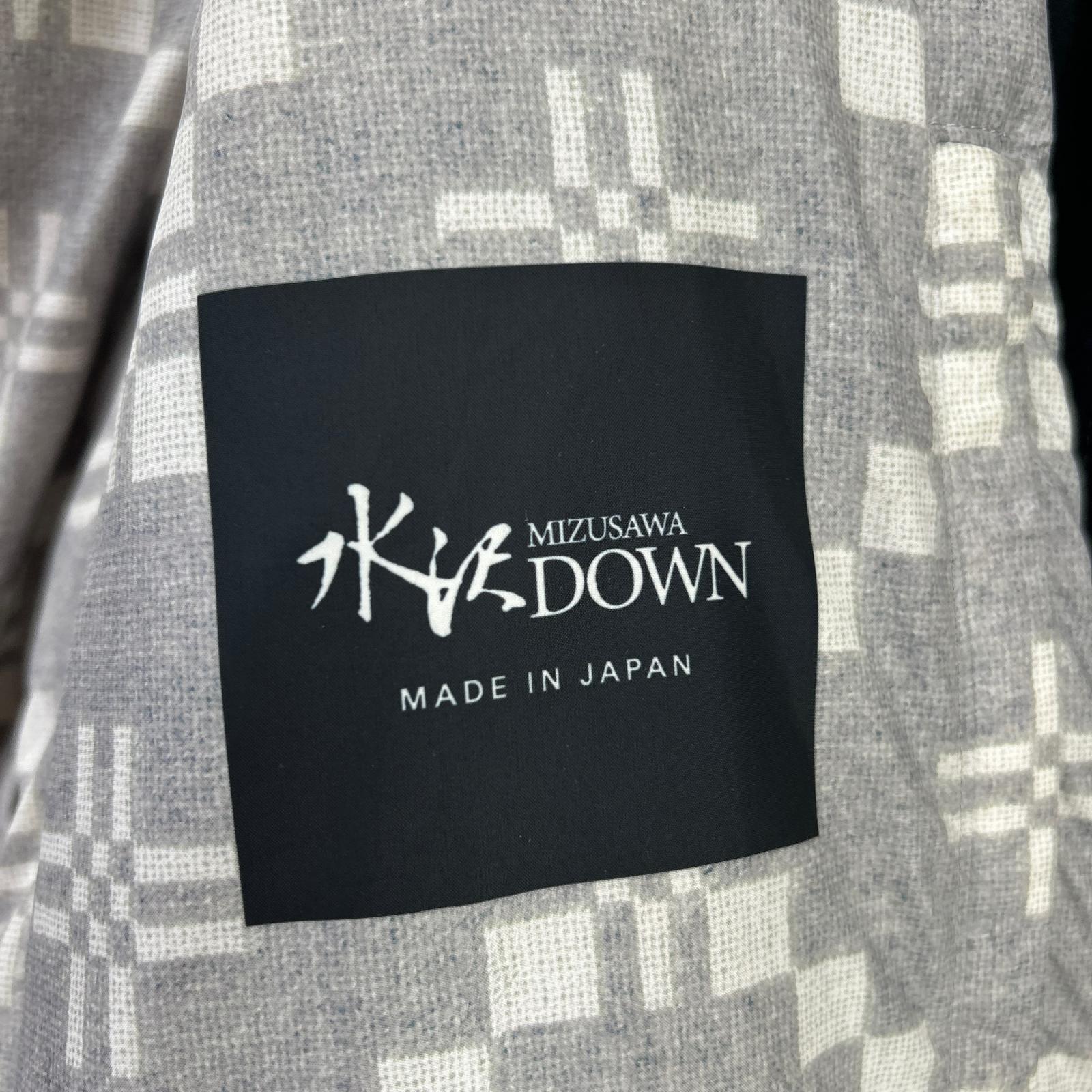 mizusawadown Mizusawa Down DOR-G9280W Black Nylon Hooded Long Down Coat