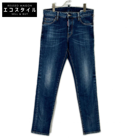 DSQUARED2 ディースクエアード S74LB1516 23年製 インディゴブルー REGULAR JEAN ボタンフライスキニーデニムパンツ ボトムス