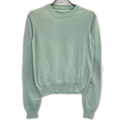 Maison margiela メゾンマルジェラ S51HA0904 ミントグリーン elbow patch long sleeves knit sweater クルーネックセーター トップス