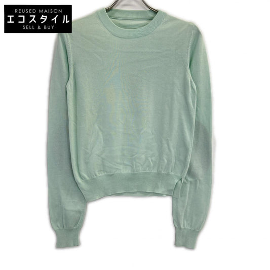 Maison margiela メゾンマルジェラ S51HA0904 ミントグリーン elbow patch long sleeves knit sweater クルーネックセーター トップス