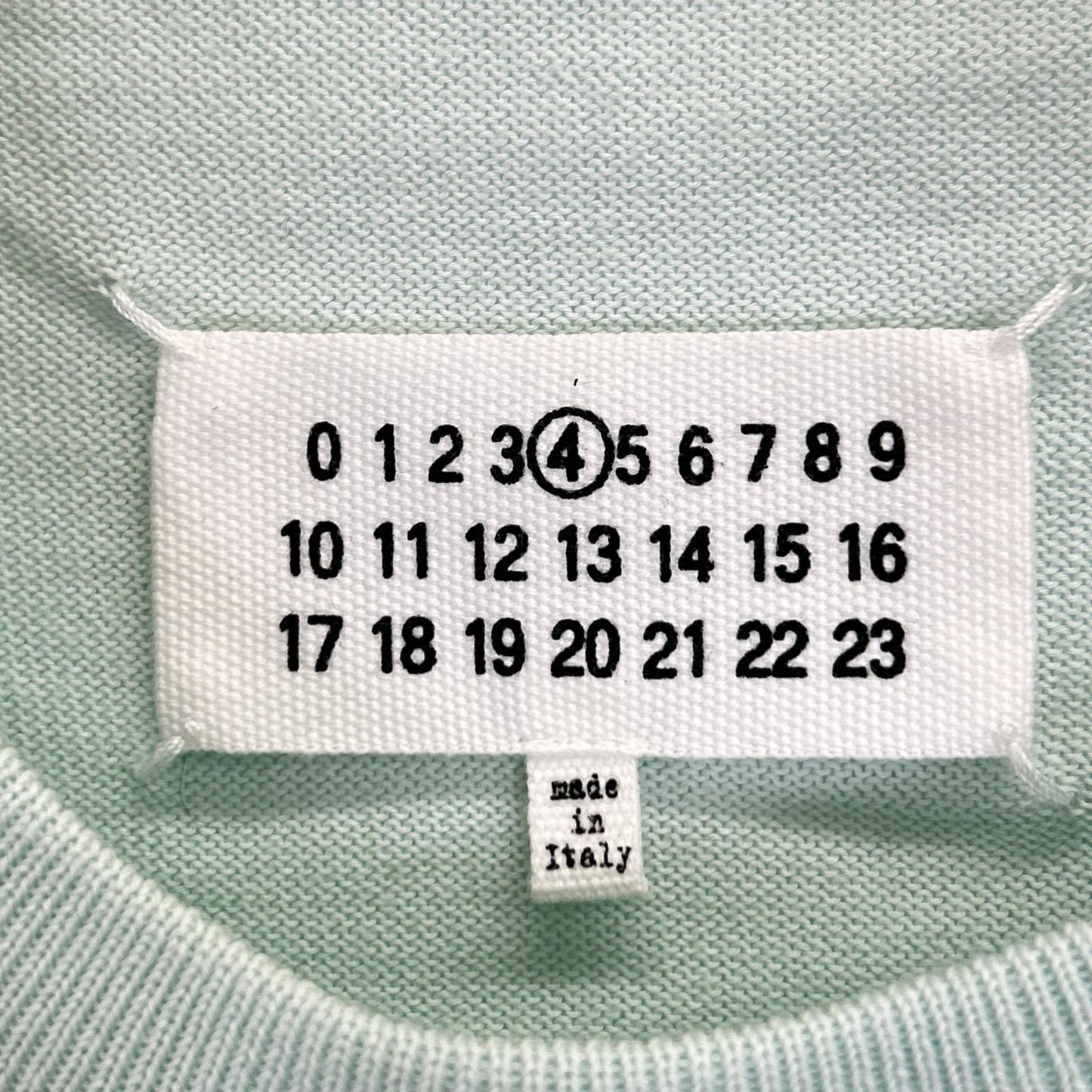Maison margiela メゾンマルジェラ S51HA0904 ミントグリーン elbow patch long sleeves knit sweater クルーネックセーター トップス