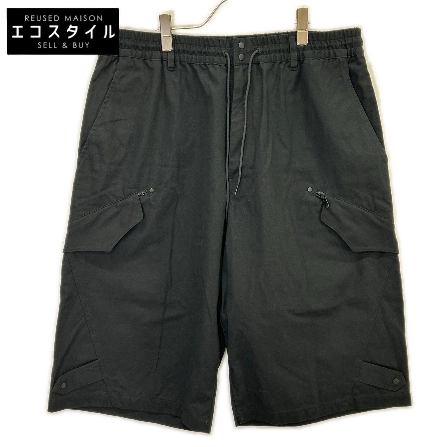 Y-3 ワイスリー IN4347 ブラック コットン WORKWEAR SHORTS /ワークウェアショール カーゴパンツ ボトムス