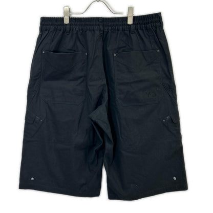 Y-3 ワイスリー IN4347 ブラック コットン WORKWEAR SHORTS /ワークウェアショール カーゴパンツ ボトムス
