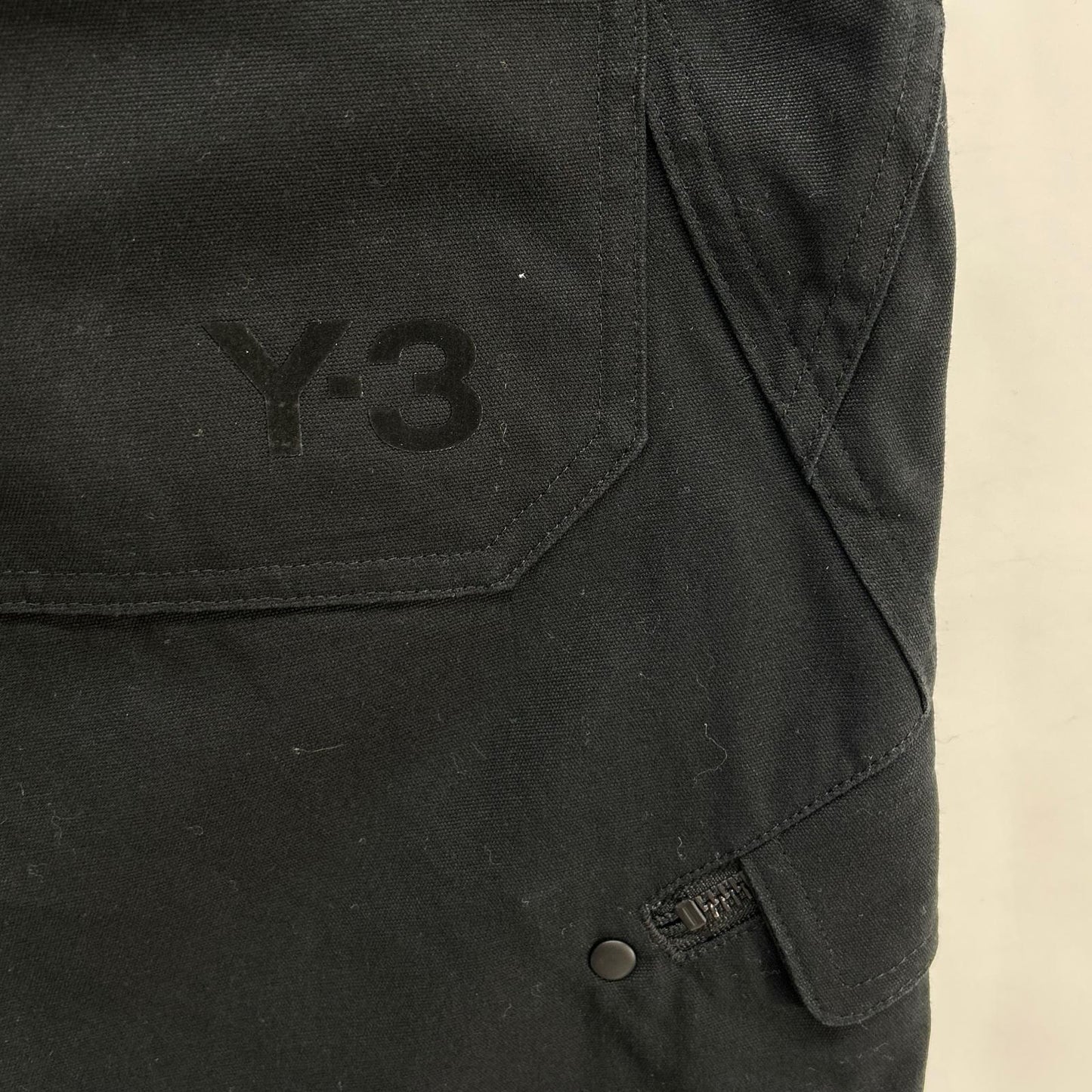 Y-3 ワイスリー IN4347 ブラック コットン WORKWEAR SHORTS /ワークウェアショール カーゴパンツ ボトムス