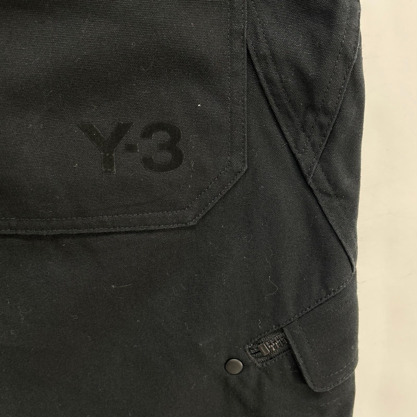 Y-3 ワイスリー IN4347 ブラック コットン WORKWEAR SHORTS /ワークウェアショール カーゴパンツ ボトムス