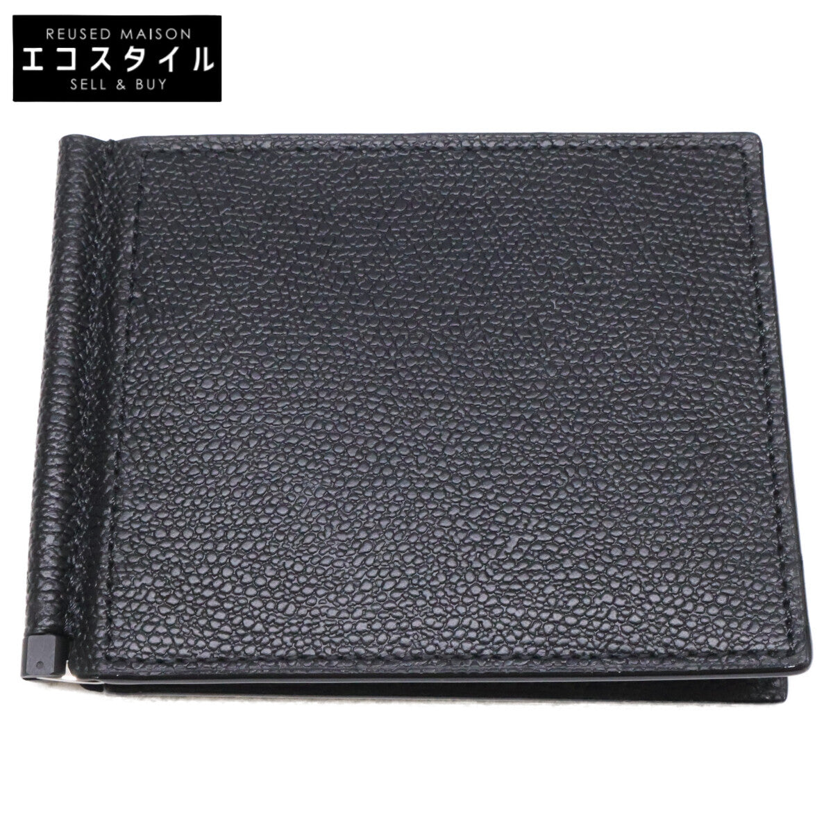 Valextra ヴァレクストラ 【新品同様】SGSR0080028LRLWG99 マネークリップ付き 二つ折り財布 二つ折り財布（小銭入れなし）