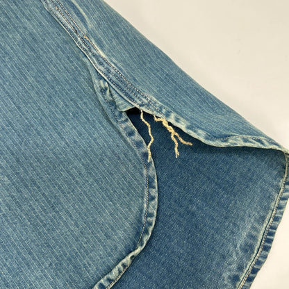 RRL ダブルアールエル MNRRWOV16820282 ウォッシュ加工 インディゴ染め コットン ヘリンボーン ツイル ワークシャツ トップス
