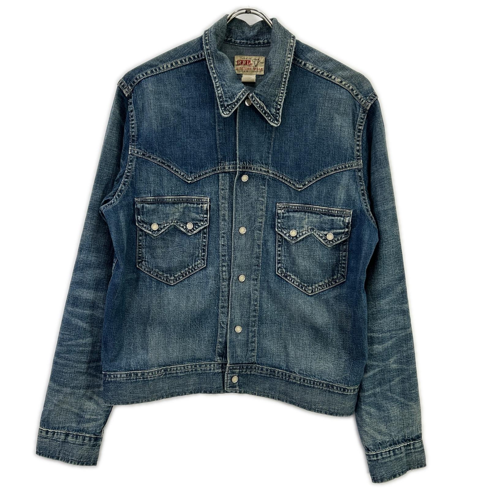 RRL ダブルアールエル 782891663001 本藍染め コットン Hewson Indigo Denim Western Jacket/ヒューソン インディゴ デニムウエスタンジャケット ジャケット